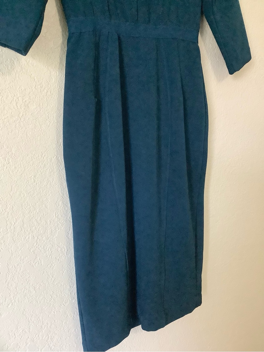 eva mendes for New York & Company Teal Midi Sheath Dress - Picture 3 of 4